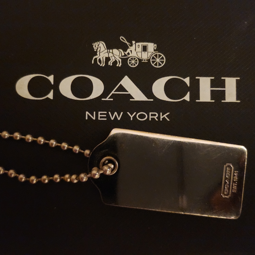 Coach Metallic Silver Key Holder - Picture 2 of 3
